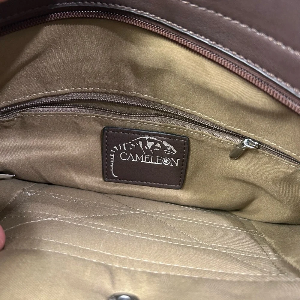 Cameleon Concealed Carry Tan and Brown Women's‎  Handbag NWOT